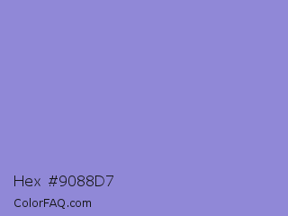 Hex #9088d7 Color Image