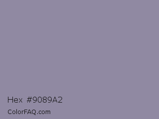 Hex #9089a2 Color Image