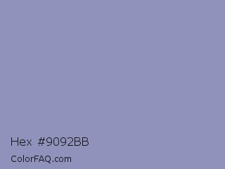 Hex #9092bb Color Image