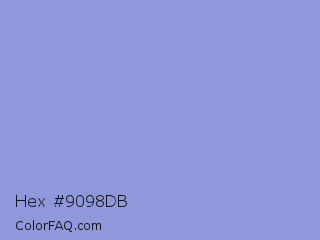 Hex #9098db Color Image