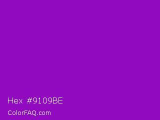Hex #9109be Color Image