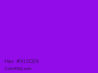 Hex #910ce9 Color Image