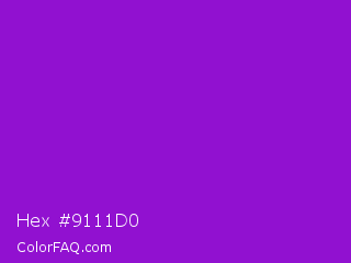 Hex #9111d0 Color Image