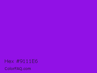 Hex #9111e6 Color Image