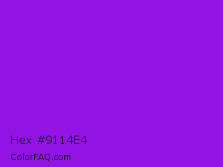 Hex #9114e4 Color Image