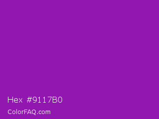 Hex #9117b0 Color Image