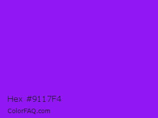 Hex #9117f4 Color Image