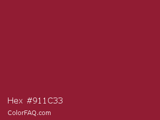 Hex #911c33 Color Image