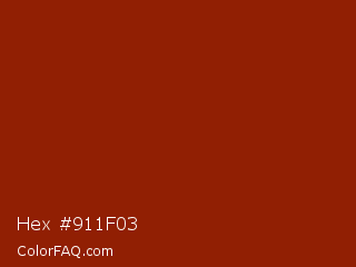 Hex #911f03 Color Image