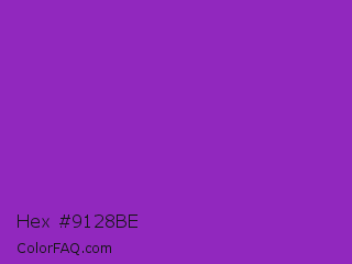 Hex #9128be Color Image