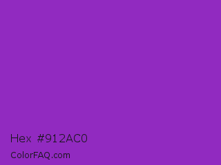 Hex #912ac0 Color Image
