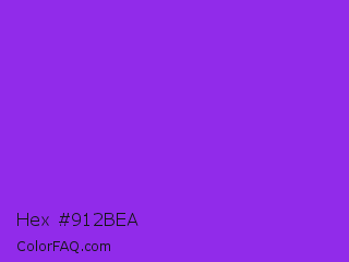 Hex #912bea Color Image