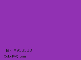 Hex #9131b3 Color Image