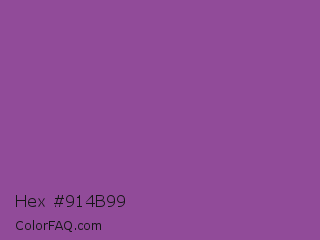 Hex #914b99 Color Image