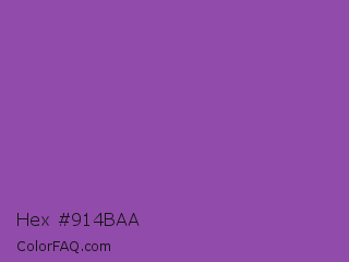 Hex #914baa Color Image