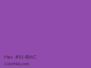 Hex #914bac Color Image