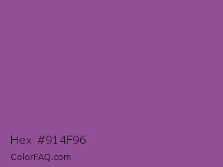 Hex #914f96 Color Image