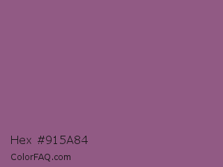 Hex #915a84 Color Image