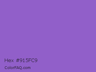 Hex #915fc9 Color Image