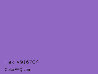 Hex #9167c4 Color Image