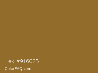 Hex #916c2b Color Image