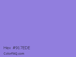Hex #917ede Color Image