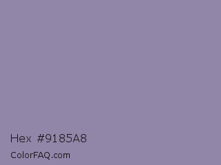 Hex #9185a8 Color Image