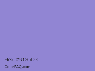 Hex #9185d3 Color Image