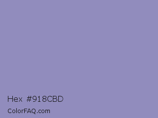 Hex #918cbd Color Image