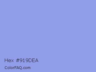 Hex #919dea Color Image