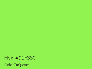Hex #91f350 Color Image