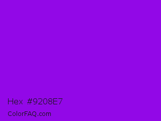 Hex #9208e7 Color Image