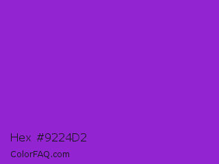 Hex #9224d2 Color Image