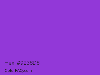 Hex #9238d8 Color Image