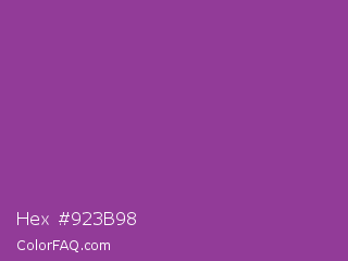 Hex #923b98 Color Image