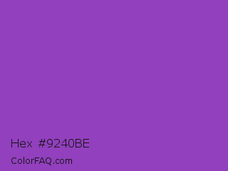 Hex #9240be Color Image