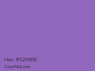 Hex #9268be Color Image