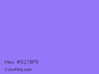 Hex #9278f9 Color Image