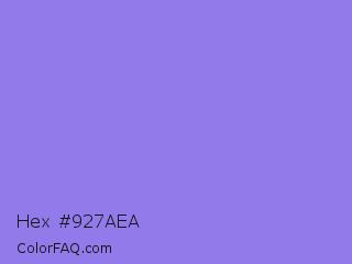 Hex #927aea Color Image
