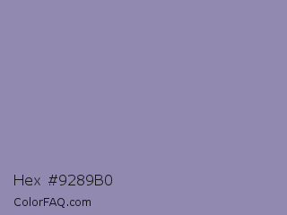 Hex #9289b0 Color Image