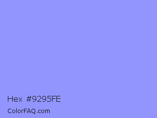 Hex #9295fe Color Image