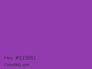 Hex #933bb1 Color Image
