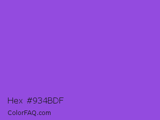 Hex #934bdf Color Image