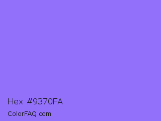 Hex #9370fa Color Image
