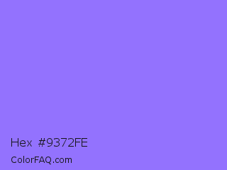 Hex #9372fe Color Image