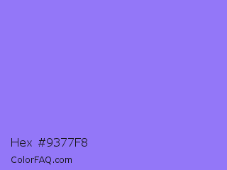 Hex #9377f8 Color Image