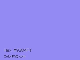 Hex #938af4 Color Image