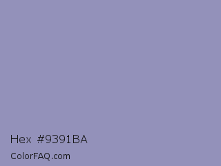 Hex #9391ba Color Image