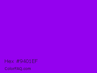 Hex #9401ef Color Image