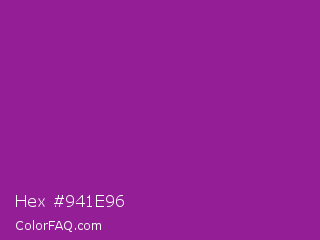 Hex #941e96 Color Image